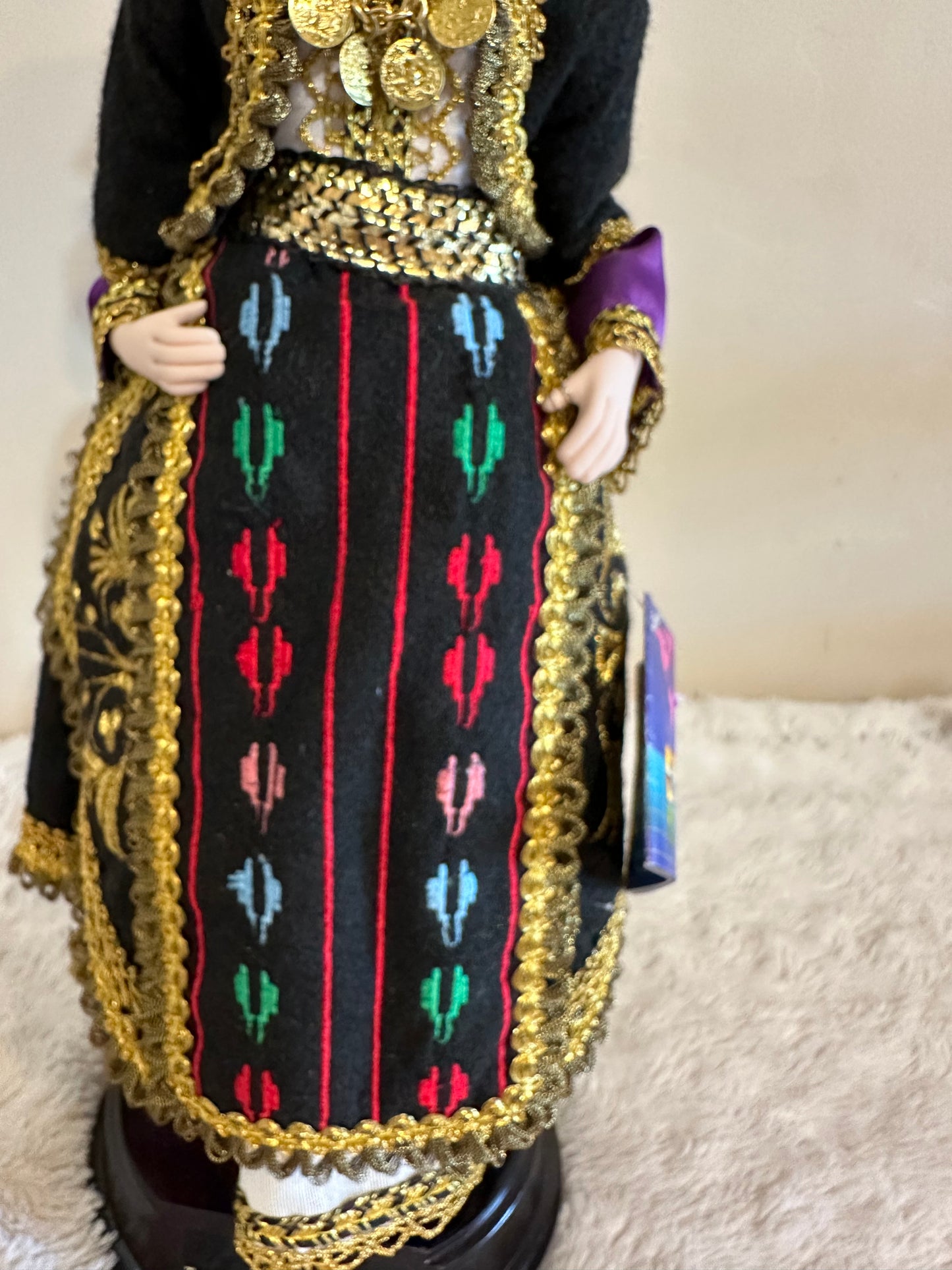 Evelt Traditional Greek Costume Porcelain Doll