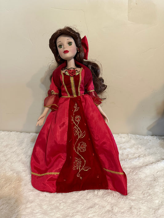 Vintage Disney Princess Belle in Red Dress